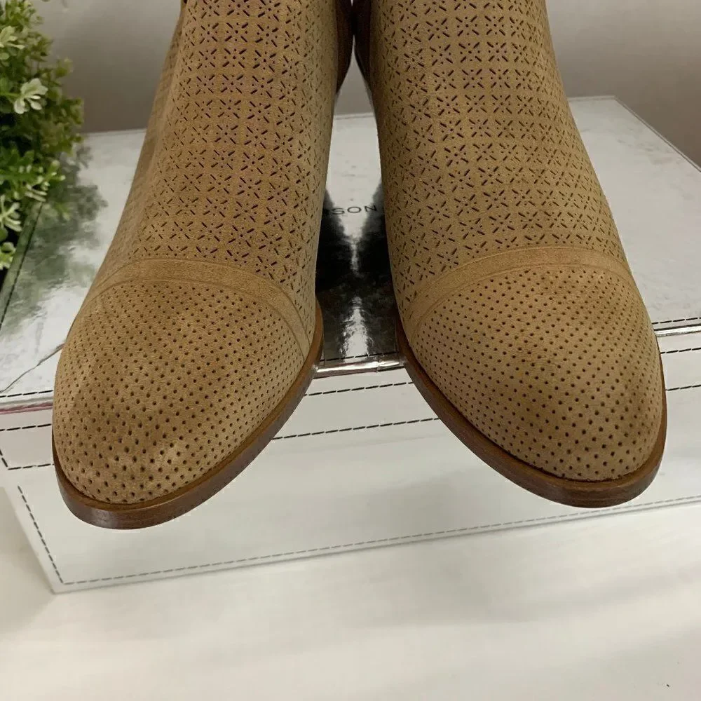 $350 Sigerson Morrison Belle Ankle Boot Terra Suede 37EU 7US